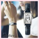 Cartier Tank American Watch Mini Alligator - Image 6