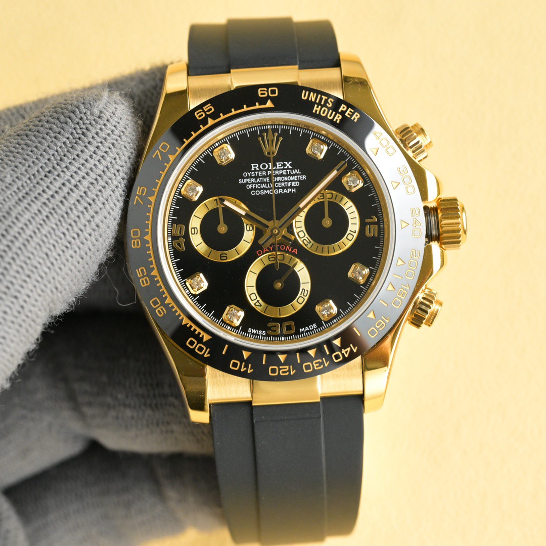 Rolex mechanical watch Daytona black dial 40mm watch Rolex mechanical watch Daytona black dial 40mm watch - Image 1