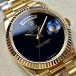 New 2025 New 2025 Rolex Datejust 40mm Black Dial Beige Gold Case Rolex