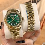 New 2025 New 2025 Rolex Datejust 40mm Gold Case Green Dial Rolex - Image 6