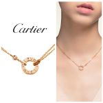 [ Cartier ] ★ LOVE necklace, 2 diamonds ★ ★ (free shipping tax included)