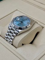 New 2024 Rolex Day Date Platinum 40mm 228236 Ice Blue Roman Dial Rolex - Image 8