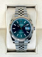 New 2024 Rolex Datejust 41mm 126334 Stainless Steel Jubilee Green Dial Rolex