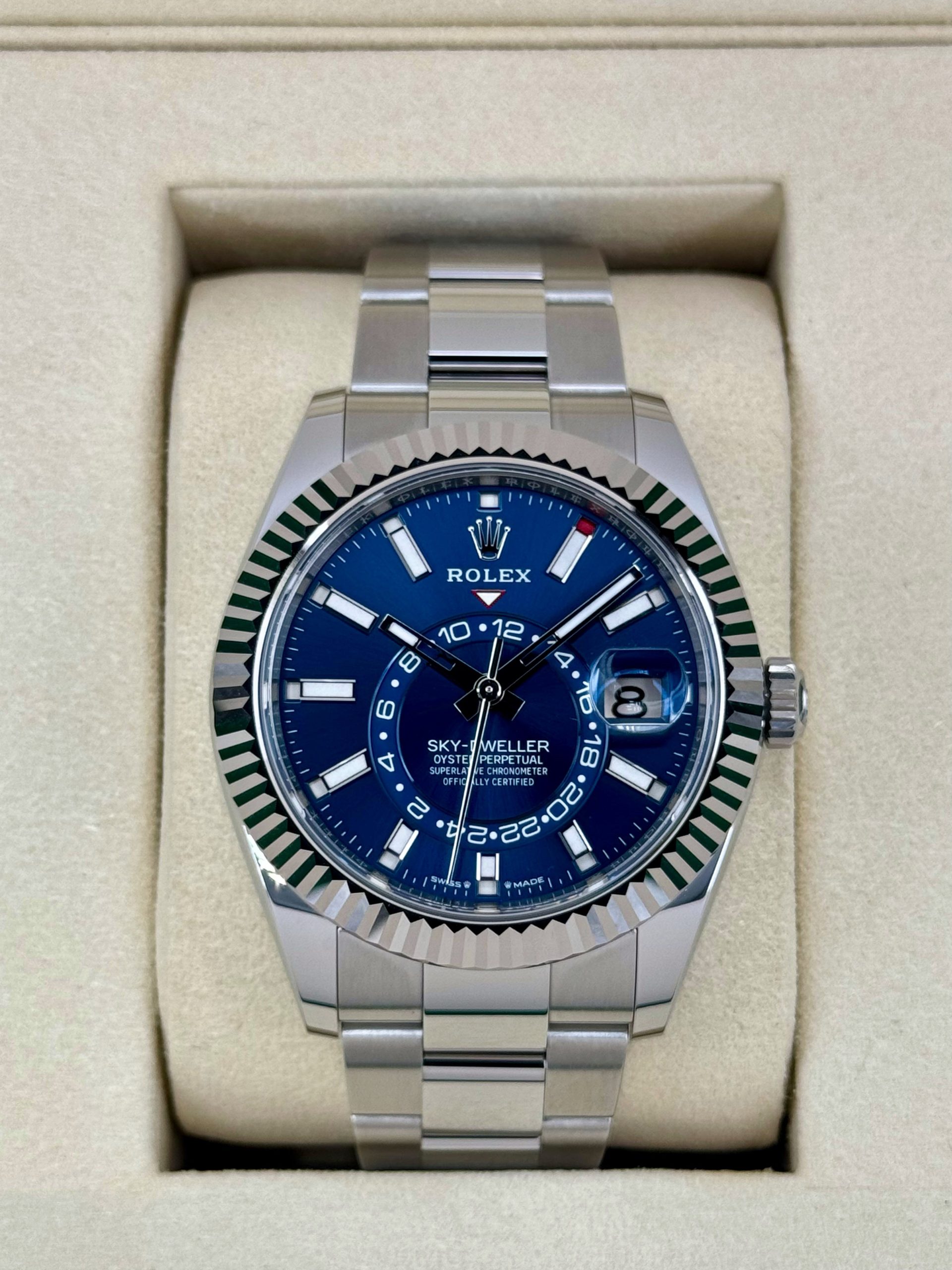 New 2025 Rolex Sky Dweller 42mm 336934 Oyster Blue Dial Rolex New 2025 Rolex Sky Dweller 42mm 336934 Oyster Blue Dial Rolex - Image 1