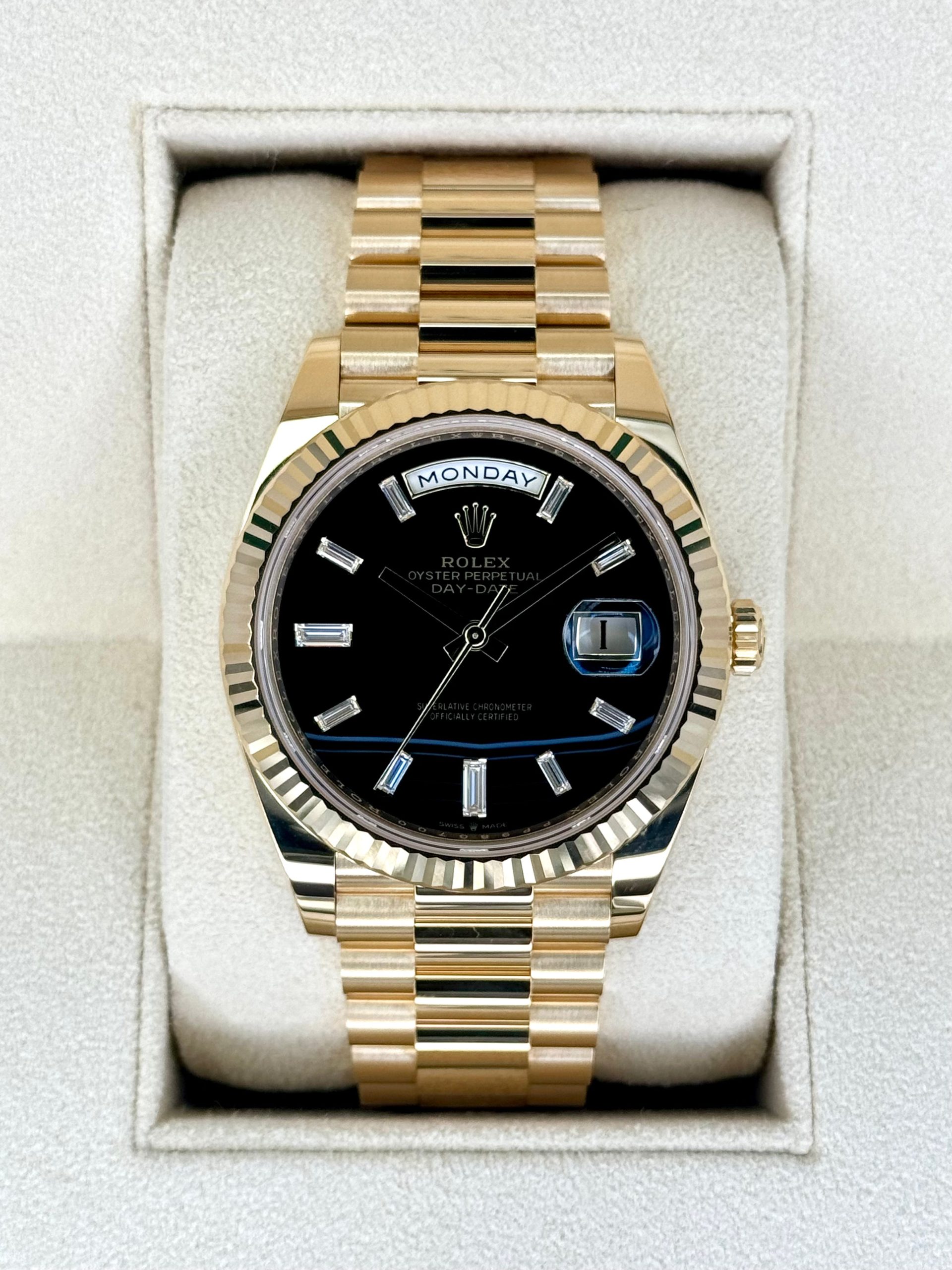 New Rolex Day Date 40mm 228238 Black Onyx Dial Rolex New Rolex Day Date 40mm 228238 Black Onyx Dial Rolex - Image 1