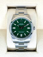 New 2024 Rolex Oyster Perpetual 41mm 124300 Green Dial Rolex