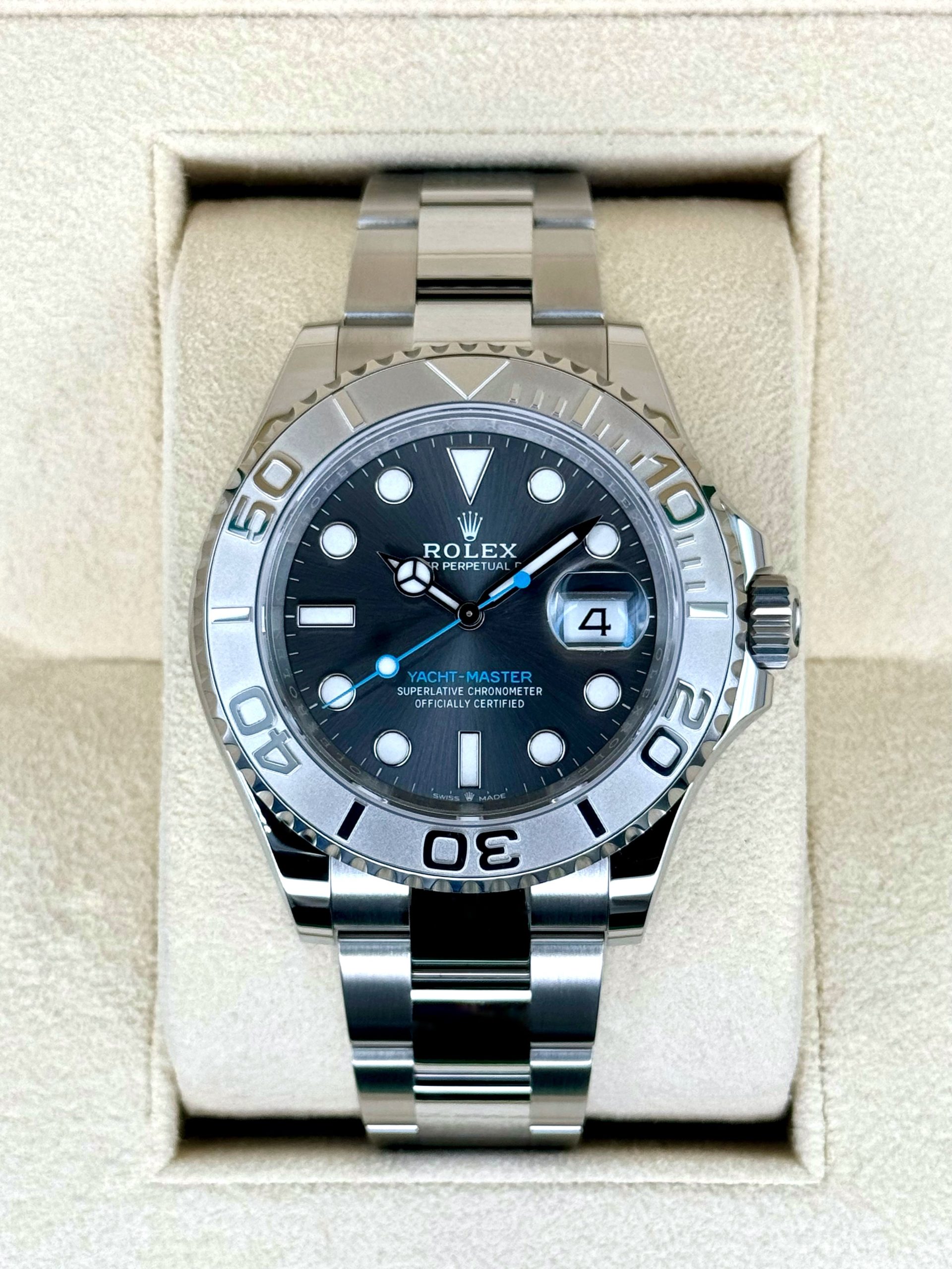 New 2024 Rolex Yacht Master 40mm 126622 Stainless Steel Rhodium Dial Rolex New 2024 Rolex Yacht Master 40mm 126622 Stainless Steel Rhodium Dial Rolex - Image 1