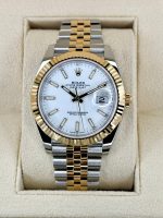 New 2024 Rolex Datejust 41mm 126333 Two Tone Jubilee White Dial Rolex