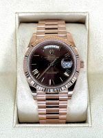 2024 Rolex Day Date 40mm 228235 Rose Gold Chocolate Dial Rolex