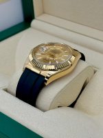 2024 Rolex Sky Dweller 42mm 336238 Yellow Gold Oyster Flex Champagne Dial Rolex - Image 8