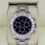 2009 Rolex Daytona 40mm 116520 Stainless Steel Black Dial Rolex