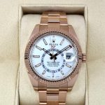 2023 Rolex Sky Dweller 42mm 326935 Rose Gold White Dial Rolex