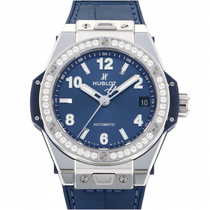HUBLOT Big Bang One Click Steel Blue Diamond 465.SX.7170.LR.1204 HUBLOT Big Bang One Click Steel Blue Diamond 465.SX.7170.LR.1204 - Image 1