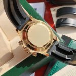 Daytona 40mm watch, gold dial, gold case, rubber strap - Image 8