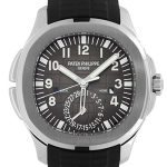 Patek Philippe - Aquanote Travel Time| PATEK PHILIPPE| 5164A - 001| SS Black Dial Automatic Rubber Winding