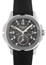 Patek Philippe - Aquanote Travel Time| PATEK PHILIPPE| 5164A - 001| SS Black Dial Automatic Rubber Winding| Unused item|