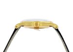 Patek Philippe - Calatrava| PATEK PHILIPPE| 570J| 1950 YG Champagne Clock Hand-wrapped Leather| Vintage| Middle Ages| - Image 3