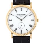 Patek Philippe - Calatrava| PATEK PHILIPPE| 5119R - 001| RG White Clock Hand Winding Leather|