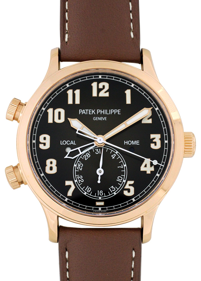 Patek Philippe - Cara Trava Pilot Travel Time| PATEK PHILIPPE| 5524R - 001| RG Brown Clock Automatic Winding Leather| Unused item| Patek Philippe - Cara Trava Pilot Travel Time| PATEK PHILIPPE| 5524R - 001| RG Brown Clock Automatic Winding Leather| Unused item| - Image 1
