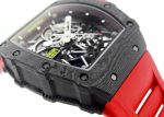 RICHAL MILL - Automatic Rafael Nadal Carbon TPT| by Richard Mille| RM35 - 02| Skeleton Clock Automatic Winding Rubber| Commissions| - Image 6