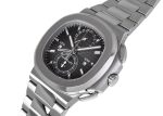 Patek Philippe - Nautilus Travel Time Chronograph| PATEK PHILIPPE| 5990 / 1A - 001| SS Black Clock Automatic Winding Bracelet| Commissions| Middle Ages - Image 2