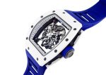 Richard Mill - Japan Blue| RICHARD MILLE| RM055| ATZ / TI Skeleton Dial Hand Winding Rubber| Limited to 40| Middle Ages| - Image 3