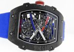 RICHAL MILL - Automatic Sebastian OJET Carbon TPT| by Richard Mille| RM67 - 02| Skeleton Clock Automatic Winding Rubber| Commissions| Unused item| - Image 7