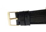Patek Philippe - Calatrava| PATEK PHILIPPE| 570J| 1950 YG Champagne Clock Hand-wrapped Leather| Vintage| Middle Ages| - Image 5