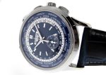 Patek Philippe - World Time Chronograph| PATEK PHILIPPE| 5930G-001| WG Blue Clock Automatic Winding Leather| Commissions| Middle Ages - Image 6