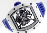 Richard Mill - Japan Blue| RICHARD MILLE| RM055| ATZ / TI Skeleton Dial Hand Winding Rubber| Limited to 40| Middle Ages| - Image 8