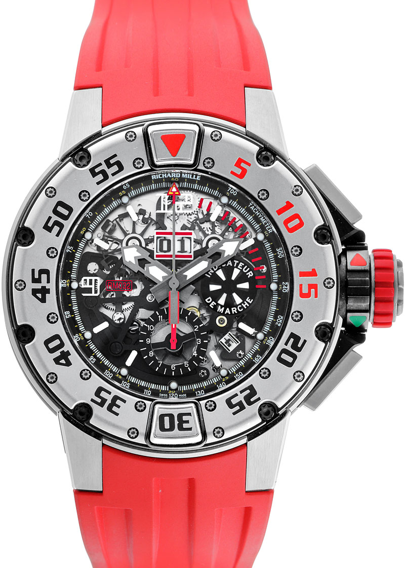 Richards Mill - Automatic Chronograph Diver| RICHARD MILLE| RM032 TI Skeleton Clock Automatic Winding Rubber| Middle Ages| Richards Mill - Automatic Chronograph Diver| RICHARD MILLE| RM032 TI Skeleton Clock Automatic Winding Rubber| Middle Ages| - Image 1