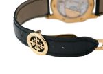 Patek Philippe - World Time| PATEK PHILIPPE| 5130J - 001| YG Silver Clock Automatic Leather| Middle Ages| - Image 5