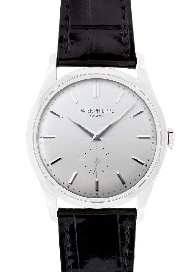 Patek Philippe - Calatrava| PATEK PHILIPPE| 5196G - 001| WG Silver Clock Hand-Winding Leather| Middle Ages| Patek Philippe - Calatrava| PATEK PHILIPPE| 5196G - 001| WG Silver Clock Hand-Winding Leather| Middle Ages| - Image 1