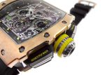 Richards Mill - Automatic Flyback Chronograph| RICHARD MILLE| RM11 - 03| RG / TI Skeleton Dial Automatic Winding Rubber| Commissions| Unused item - Image 8