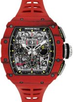 Richards Mill - Automatic Flyback Chronograph| RICHARD MILLE| RM11 - 03| TPT / Carbon Skeleton Dial Automatic Winding Rubber