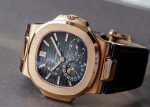 Patek Philippe - Nautilus Puchi Complications| PATEK PHILIPPE| 5712R - 001| RG Black Brown Clock Automatic Winding Leather| Unused item| - Image 7