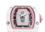 RICHAL MILL - Ladies Automatic JAPAN PINK| RICHARD MILLE| RM07 - 01| ATZ / WG Skeleton Clock Automatic Winding Rubber| Japan limited 40 copies| Middle Ages| - Image 8