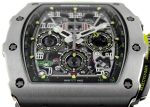 Richards Mill - Automatic Flyback Chronograph| RICHARD MILLE| RM11 - 03| TI Skeleton Clock Automatic Winding Rubber| Middle Ages| - Image 8