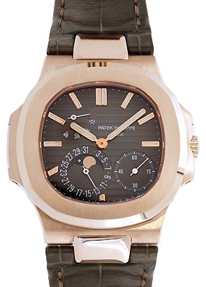 Patek Philippe - Nautilus Puchi Complications| PATEK PHILIPPE| 5712R - 001| RG Black Brown Clock Automatic Winding Leather Patek Philippe - Nautilus Puchi Complications| PATEK PHILIPPE| 5712R - 001| RG Black Brown Clock Automatic Winding Leather - Image 1