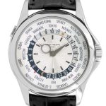 Patek Philippe - World Time| PATEK PHILIPPE| 5130G - 019| WG Silver Clock Automatic Leather