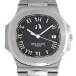 Patek Philippe - Nautilus Power Reserve| PATEK PHILIPPE| 3710 / 1A - 001| SS Black Clock Automatic Winding Bracelet| Middle Ages|