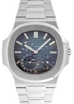 Patek Philippe - Nautilus Puchi Complications| PATEK PHILIPPE| 5712 / 1A - 001| SS Black Blue Dial Automatic Winding Bracelet