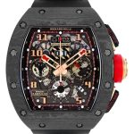 Richard Mill - Automatic Flyback Chronograph Lotus F1 Team Roman Grosjean| RICHARD MILLE| RM011| Carbon Skeleton Clock Dial Automatic Winding Rubber