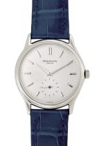 Patek Philippe - Calatrava| PATEK PHILIPPE| 3923A| SS Silver Clock Hand Winding Leather| 150th Anniversary| Japan limited model| Middle Ages