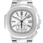 Patek Philippe - Nautilus Chronographs| PATEK PHILIPPE| 5980 / 1A - 019| SS White Dial Automatic Winding Bracelet| Middle Ages|