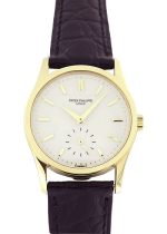 Patek Philippe - Calatrava| PATEK PHILIPPE| 3796SJ| YG ivory clock hand-winding leather| Japan limited| Middle Ages|