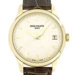 Patek Philippe - Calatrava| PATEK PHILIPPE| 5227J - 001| YG ivory clock automatic winding leather| Middle Ages|