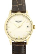 Patek Philippe - Calatrava| PATEK PHILIPPE| 5227J - 001| YG ivory clock automatic winding leather| Middle Ages|