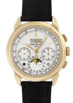Patek Philippe - Grand Complication Perpetual Calendar Chronograph| PATEK PHILIPPE| 5270R - 001| RG Silver Clock Hand Winding Leather| Unused item|