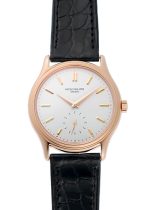 Patek Philippe - Calatrava| PATEK PHILIPPE| 3923R| RG White Clock Hand Winding Leather| Middle Ages